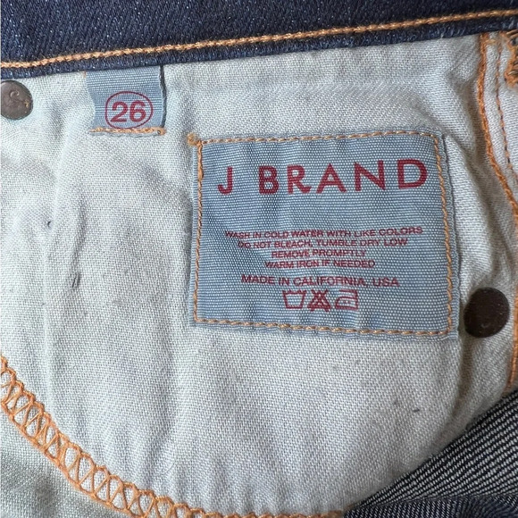 J BRAND dark wash boot cut jeans low rise Size 26 - Picture 7 of 9